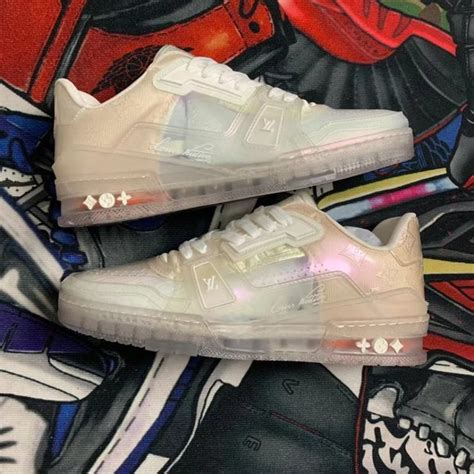 louis vuitton transparent sneakers|Louis Vuitton sneakers new collection.